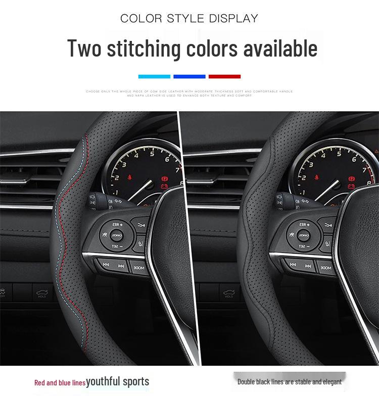 Echte Lederlenkradabdeckung für GAC Trumpchi GS8, GS4, M8, M6, GS5, GS3, GA4, AION Y, Mei 580V