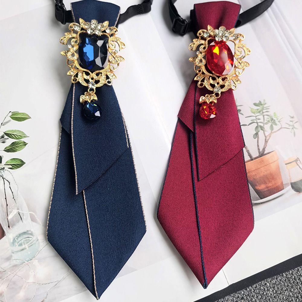Handmade Women's Tie Diamonds Shirt Accessories Fashion Necktie  Party