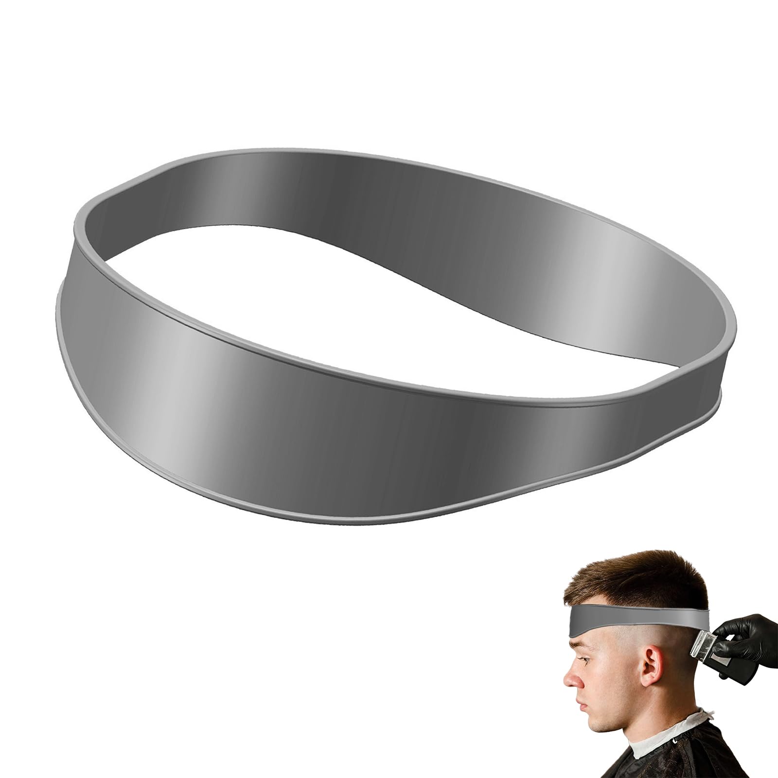 

YFFSFDC силиконовый ремень для стрижки волос, лента для стрижки волос для электрических машинок для стрижки волос, ремень для стрижки волос, парикмахерский инструмент для самостоятельной стрижки волос, простой и быстрый инструмент для дома