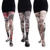 Seamless Retro Printed Tights Stretch Floral Printed Stockings Sexy Women Hosiery  Female