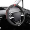 MOMO SUPER GRIP Steering Wheel Cover for Kei Compact and Minivans with White MOMO Size S Cars, Cars, (Black-RED Logo, (36.5-37.9cm))