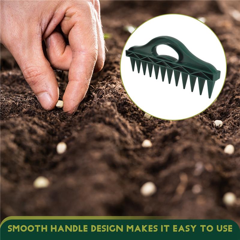 M-Modern-Plant Dibber Yard Tool For Transplanting Plants Vegetable Gardening Smaller Seedling Sowing Seeds Green 1 Piece