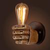 Retro Resin Fist Wall Lamp, Cross-border European Style Bar, Restaurant, Caf É Decoration Wall Lamp, Left And Right Hand Wall Lamp