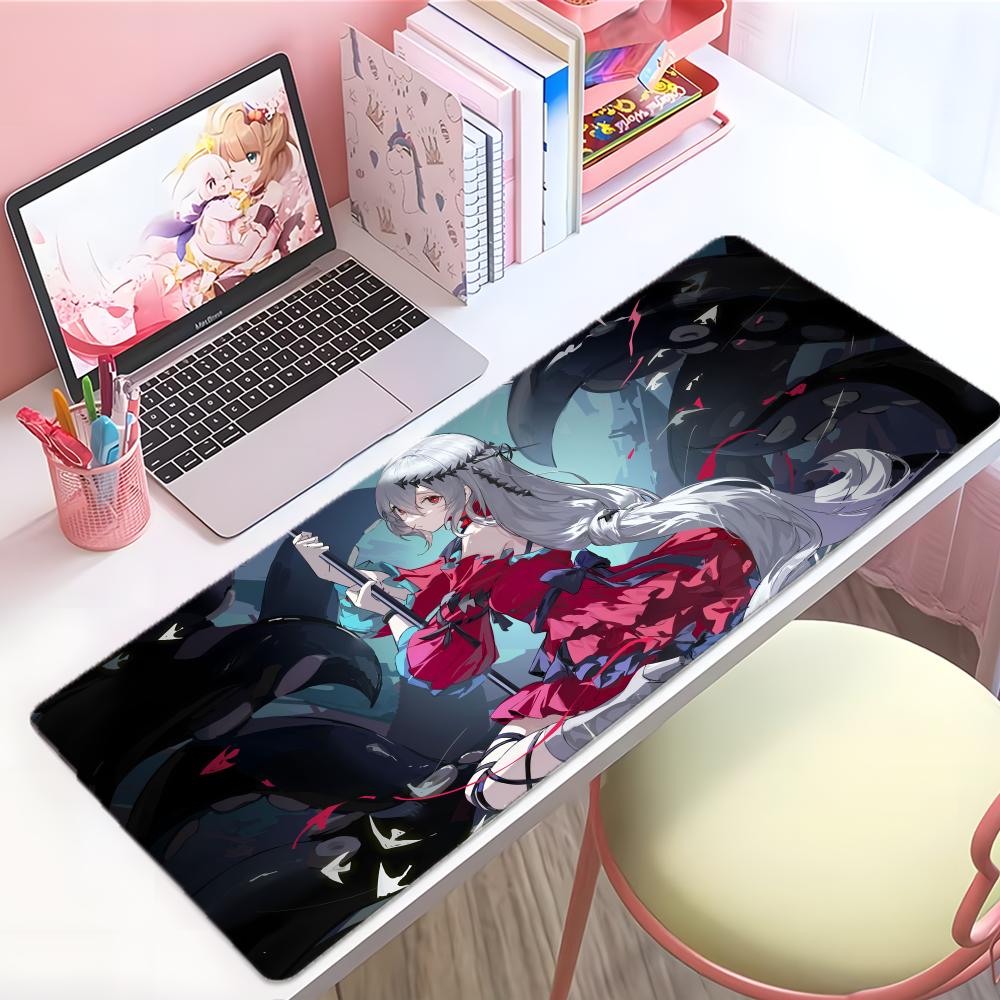Cool Beautiful Game Aarknights Skadi Mouse Pad Large Thick Desk Pad Stitched Edges Gaming Mouse Mat For Pc