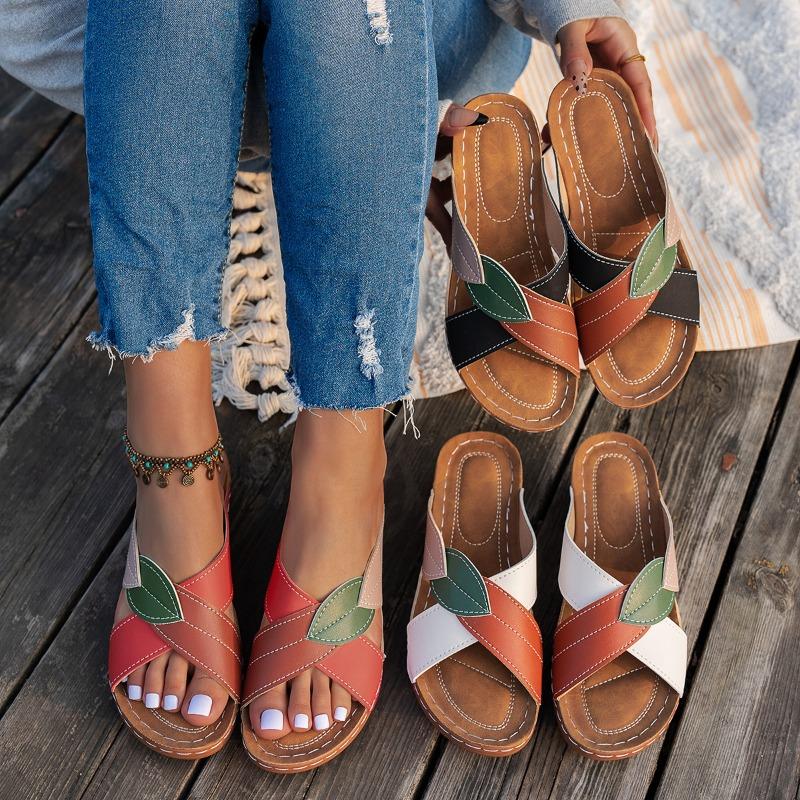 Women's Sandals Comfortable Wedges Heels Sandals Summer Shoes Woman Heeled Slippers Women Summer Footwear Chaussures Femme