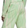 adidas Truecasuals High-Waisted Printed Straight-Leg Sports Pants Women Bottoms Bright-Green Light-Pink HT1104