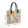  Cute Carrot Pattern Tote Bag Fashion Canvas Shoulder Bag for Daily Use