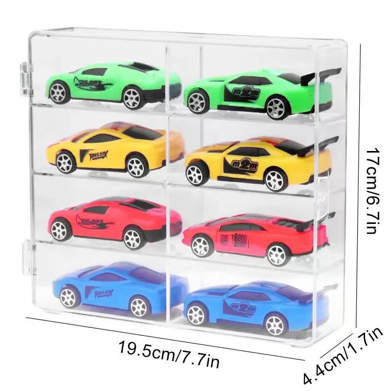 1Pc Hotwheels Dustproof Car Model Toy Gift Acrylic Transparent Display Box Cabinet Rack 1:64