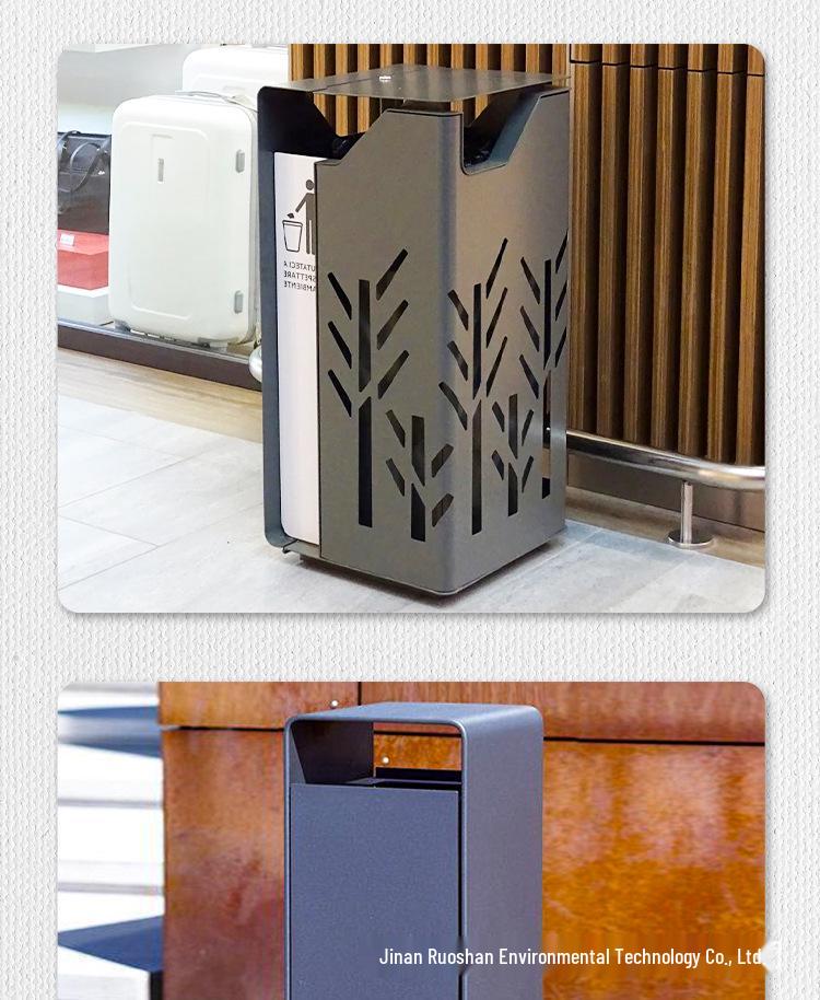Stainless Steel Outdoor Trash Can for Parks and Commercial Areas