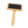 Macrame Slicker Comb with Hole   Bag Cushion Finely Polished Bamboo Cleaning Slicker Brush for Pet Tapestry