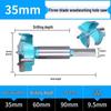 Wood Board Hinge Hole Opener with Limit for 40mm Cabinet Door, 35mm Positioning Drill Bit, and Plywood Planer