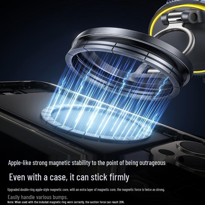 2025 Magnetic Car Phone Holder with Vacuum Suction for Navigation - Interior Car Accessory