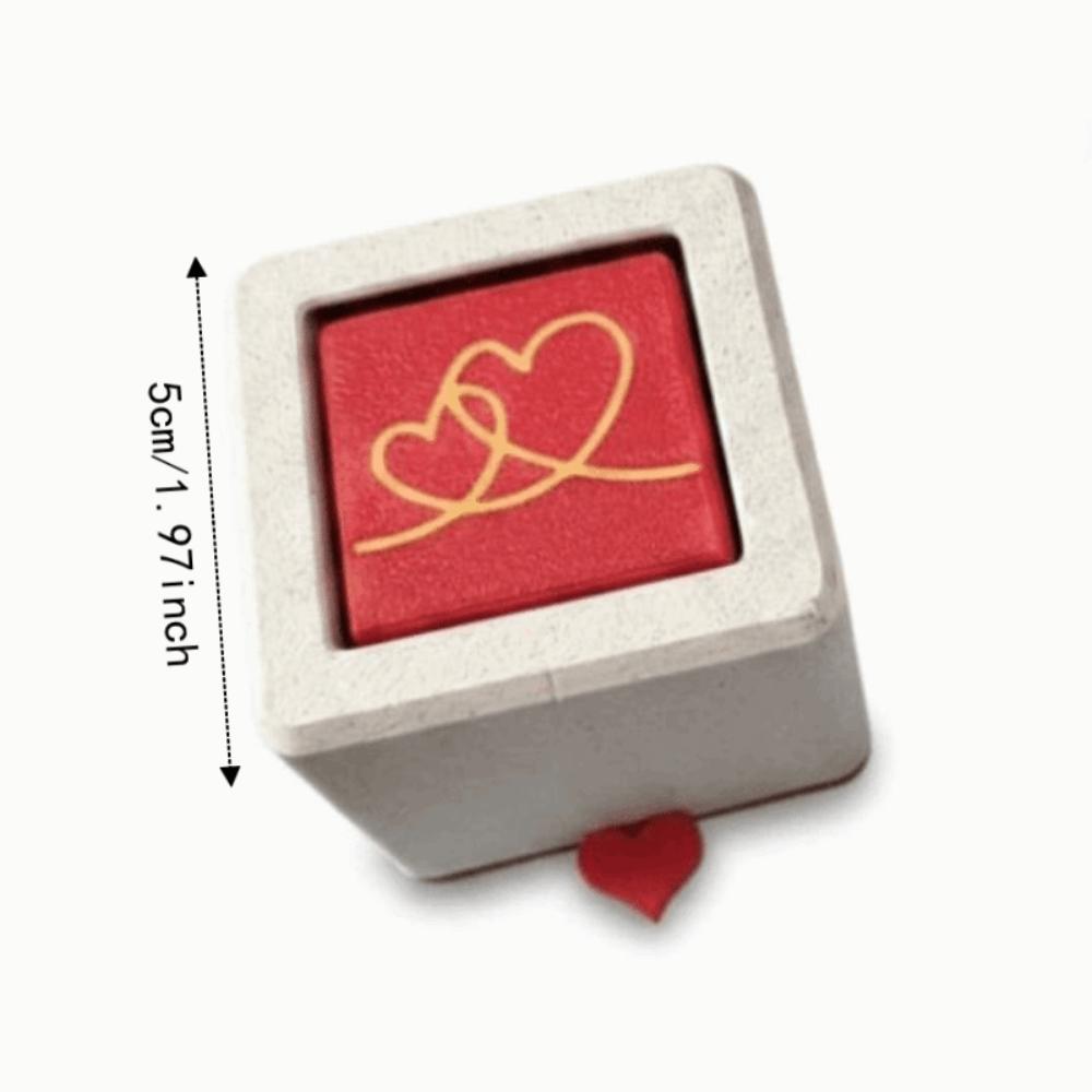 Rotating Pull Out Jewelry Box 3D Printed Couple Surprise Declaration Gift Christmas Gift