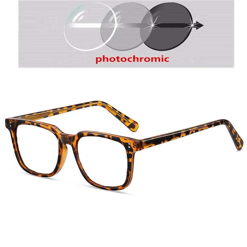 Diopter 0 -0.5 -0.75 To -6.0 Square Myopia Lens Polarized Sunglasses Women Men Retro TR90 Anti-Glare Prescription Spectacles