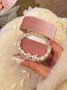 Sweet pink bow imitation pearl beaded bracelet exquisite light luxury bracelet high vitality fashion versatile jewelry