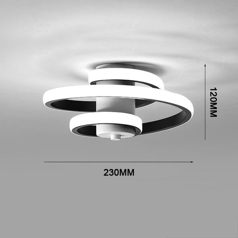 

Светодиодные светильники для внутреннего коридора, балконные светильники, современный и минималистичный скандинавский стиль, творческая личность, гардеробная, гостиная, веранда 22W&Warm light белый