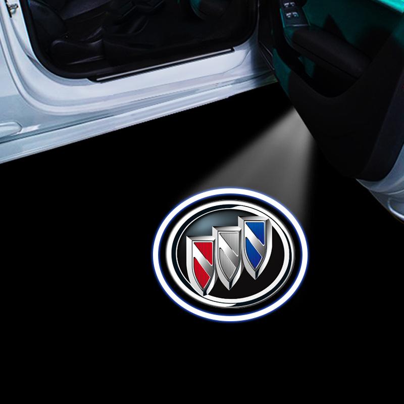 2 Stück Auto Tür Emblem Licht LED Willkommensleuchte Kabelloser Laserprojektor Für Buick Verano Velite Lesabre Riviera Avenir GL6 GL8 Envision Excelle