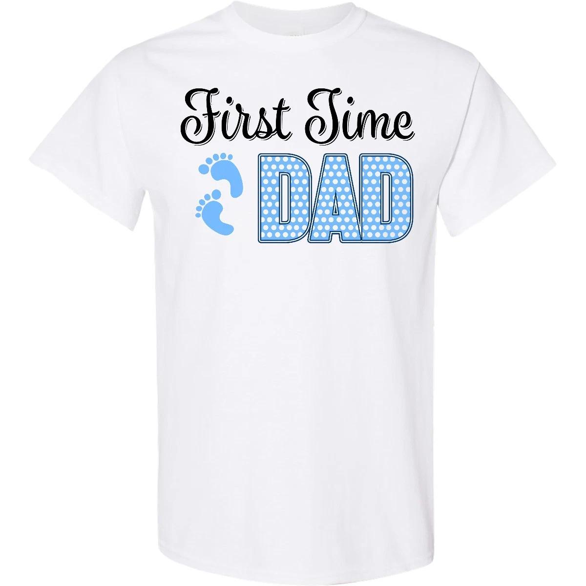 Inktastic First Time Dad T-Shirt Family 1st Timers Father Daddy Papa Child Soon 160