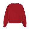 ELLE KIDS Girls' Sequin Neck Wool Knit Sweater