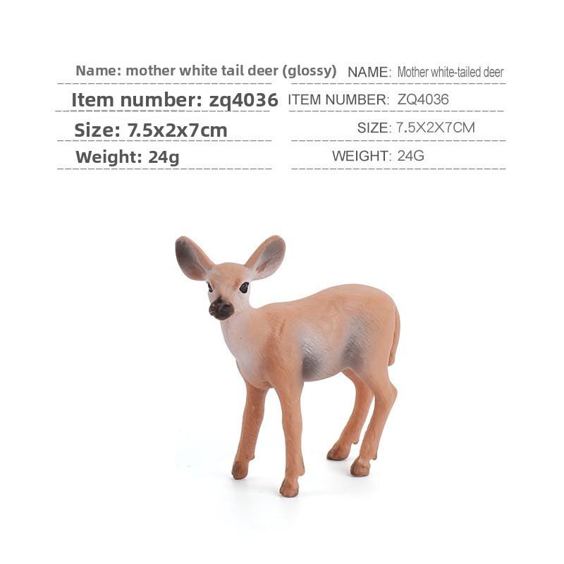 Christmas Reindeer Animal Model Pvc Static Decor For Holiday Table Centerpiece