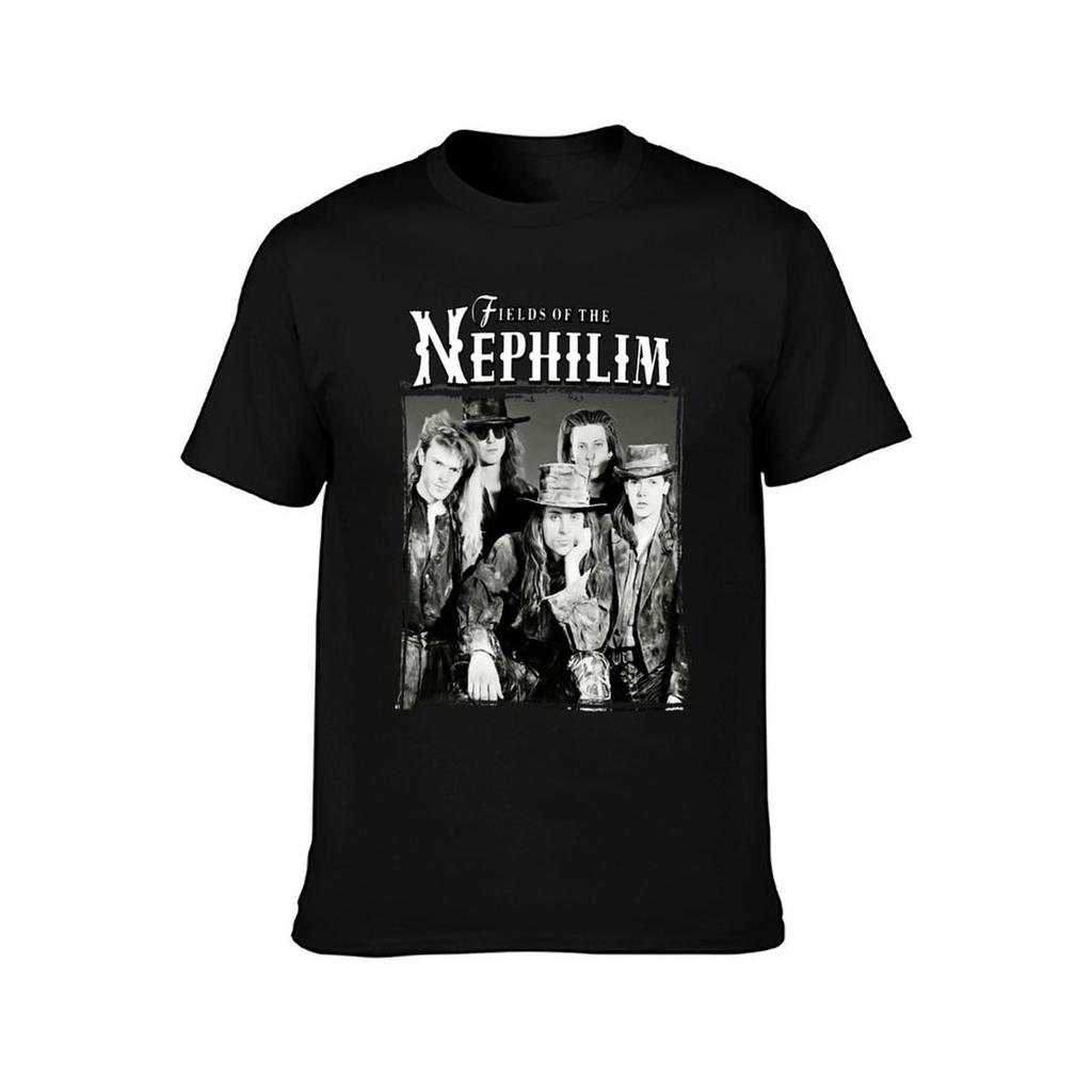Felder der Nephilim Band T-Shirt Jungen Tierdruck Grafik T-Shirt kundenspezifische koreanische Mode Vintage T-Shirt Männer
