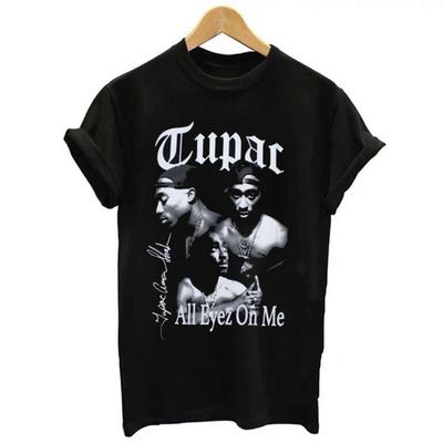 Tupac All Eyez On Me Tee, Retro Tupac Rapper Fan T-shirt, 2Pac Album Tee