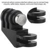 90° Vertical Adapter Tripod Mount for GoPro Hero 13 12 11 10 9 Insta360 SJCAM SJ4000 AKASO DJI OSMO Action Camera Accessories