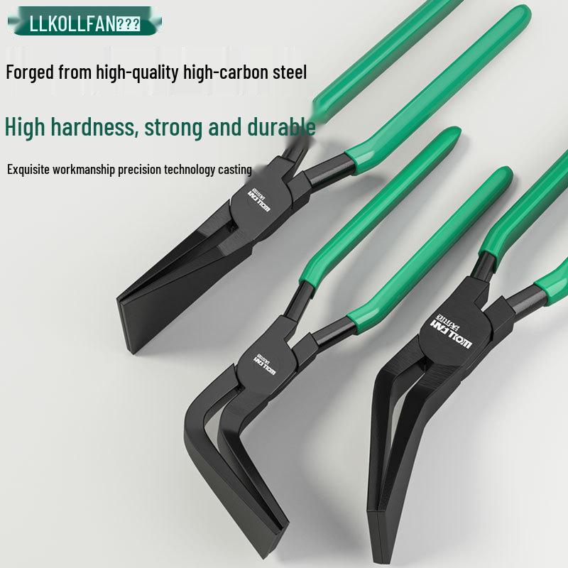 Wide Mouth Folding Sheet Metal Pliers - Flat Nose, Duckbill, Bending Tool