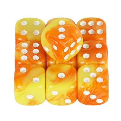 Double Colors 12MM Cube Dice D6 Playing Gambling Games Dice for Board Game,10pcs