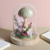 Eternal Flower Small Sea Urchin Glass Cover Valentine's Day Birthday Gift for Classmates, Girlfriends, Roses, Bouquet of Roses
