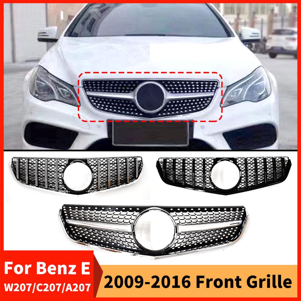Kühlergrill Stoßstangen Grille für Mercedes Benz W207 C207 A207 E-Klasse Coupe 2009-2016 wie E200 E260 E320 E350 E400 E500
