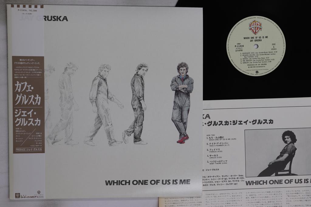 LP Record JAY GRUSKA - Which One Of Us Is Me P11416 WARNER BROS 1984 Japan Obi Rock Used