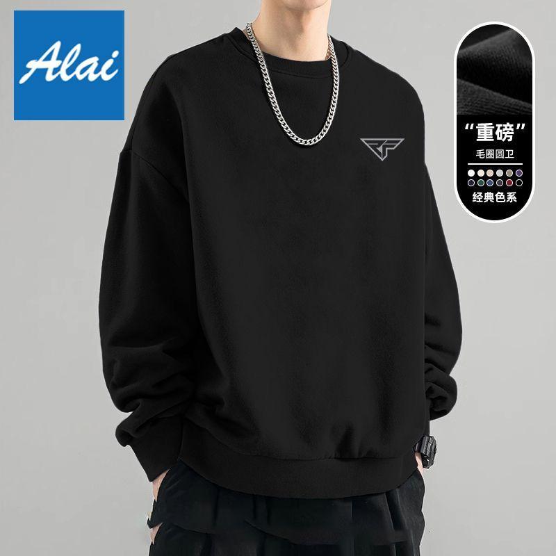 Purple Pullover 2025 New Couple Wear Sweatshirt Men and Women Same Style Shoulder Casual Top