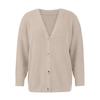 Women's Cardigan Front Oversized Buttons Lightweight Sweater V Neck Long Sleeve Loose Cardigan Knitwear