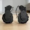 Robot Vacuum Wheel Assembly Pair, Black ABS Left and Right Drive Modules Designed to Replace Both Worn Drive-Wheel Assemblies Together