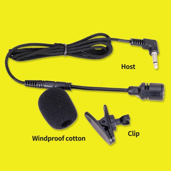 Laidinis mikrofonas Labai jautrus vis krypties paėmimas Apsauga nuo švilpimo Aiškus garso kokybė 3,5 mm Aiškus garsas Mini klipo mikrofonas konferencijai
