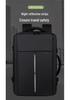 Men's Large Capacity Expandable Leather Backpack: Water-Repellent, Multi-Functional Laptop Bag