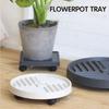 Mobile Flower Pot Stand Trays Plastic Bonsai Plants Trays New Plant Pot Tray  Gardening