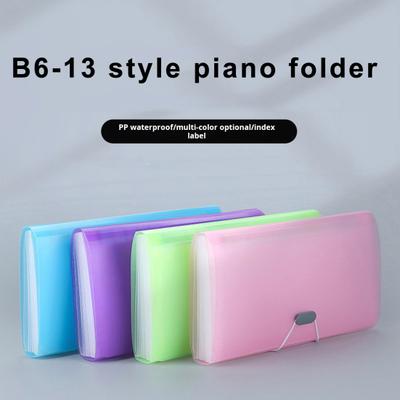 Cartella portadocumenti a fisarmonica da 13 tasche, formato A4, grande capacità, portadocumenti espandibile impermeabile, per materiale scolastico e ufficio