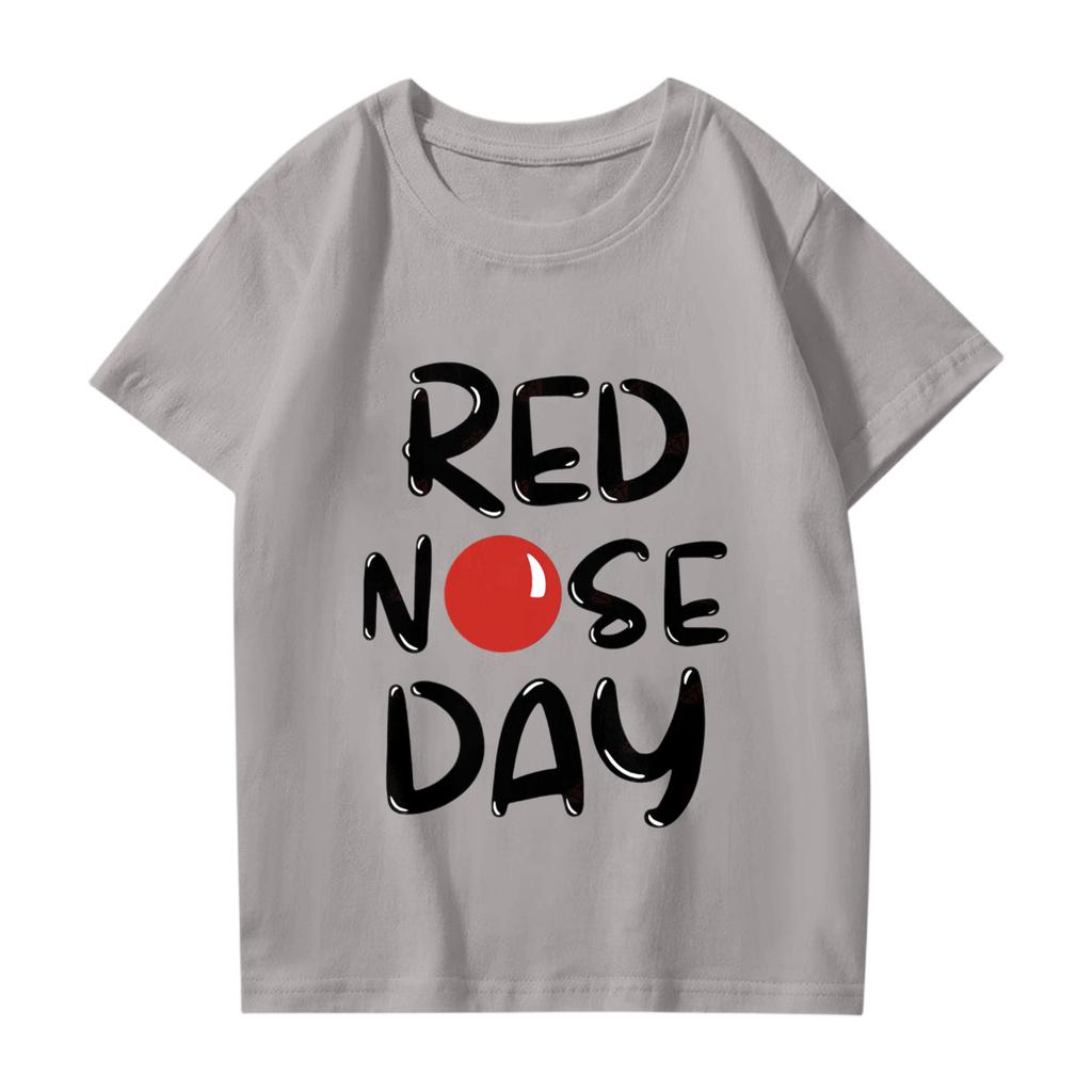 Modische Rundhals-Kurzarm-Arbeitskleidung bedruckte Oberteile für Kinder-Sommeroberteile