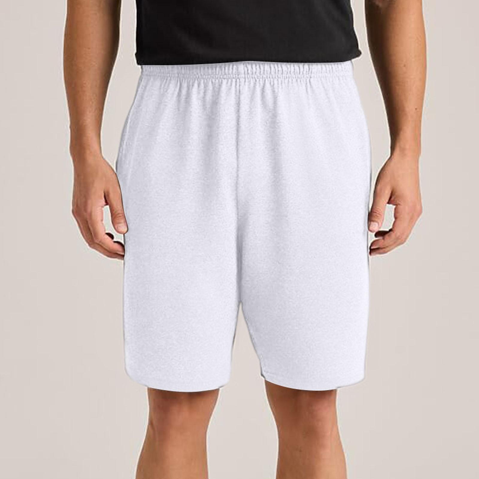 

Мужские спортивные шорты с карманами, свободные пижамные штаны XL белый