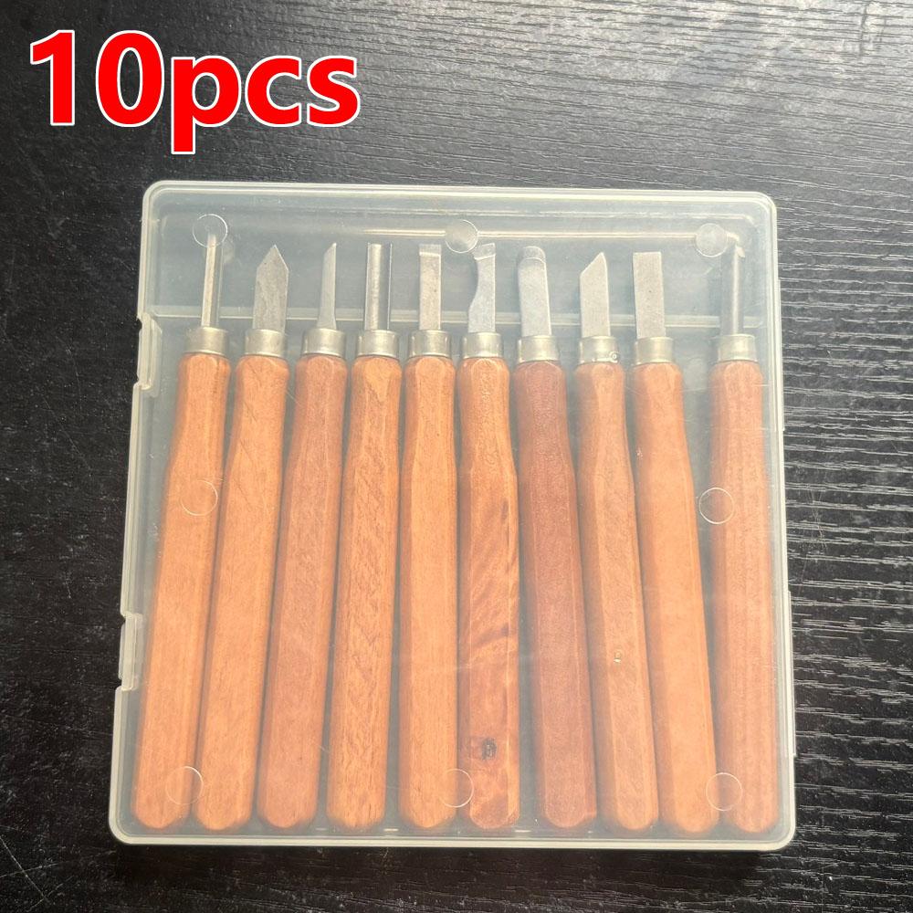 

10/12/13pcs-set Wood Handle Chiffon for Wood Carving Tools Scaffold Cutter Set of Knives for Wood Carving Hand Tool 10pcs set