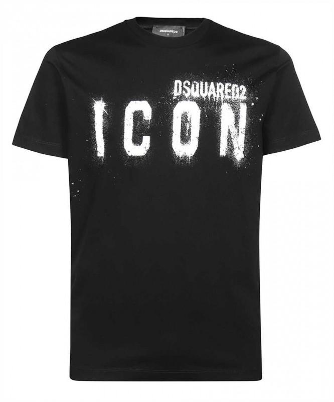SuperMerchantEU DSQUARED2 Italiaans T-shirt Icon Zwart - Maat: XXL