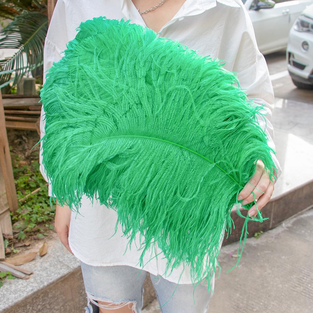 

10 шт. Большие страусиные перья 15-60 см для DIY поделок, свадебного стола, центрального декора, страусиные плюмажи, карнавальная вечеринка, сценические аксессуары, оптом 55-60cm трава зеленый