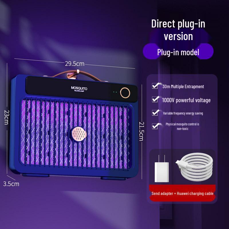 2025 Electric Shock Mosquito Killer Lamp - Portable Outdoor, Wall-Mounted, or Handheld Option