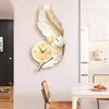 Luxury Living Room Wall Clock Modern Design Cartoon Bear Restaurant Children Room LED Mute Clock Corridor Mural Lamp Room Decor