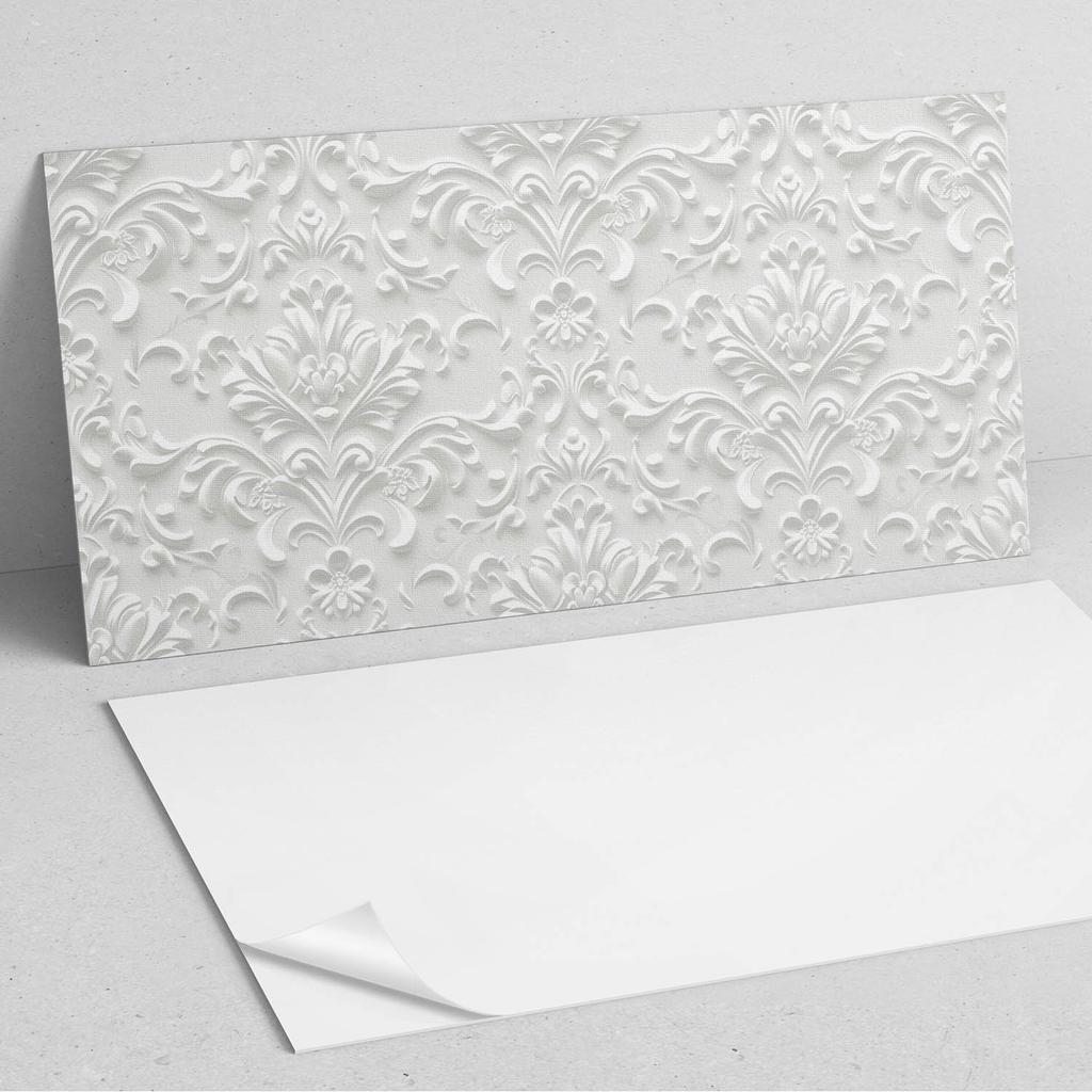 Self-Adhesive Vinyl Panel With Print 100x50 Cm Elegant Relief Pattern