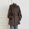 Trendy Women's Wool Coat 2025: Petite Hepburn Style Autumn/Winter Jacket