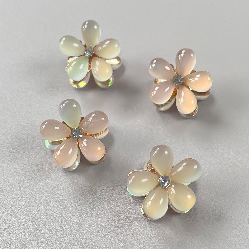 Mini Fiore Estivo Metallico Piccolo Clip a Pinza Nuovo Petalo Fermaglio per Capelli da Donna Clip per Frangia Clip Laterale per Capelli Accessori per Capelli Donna
