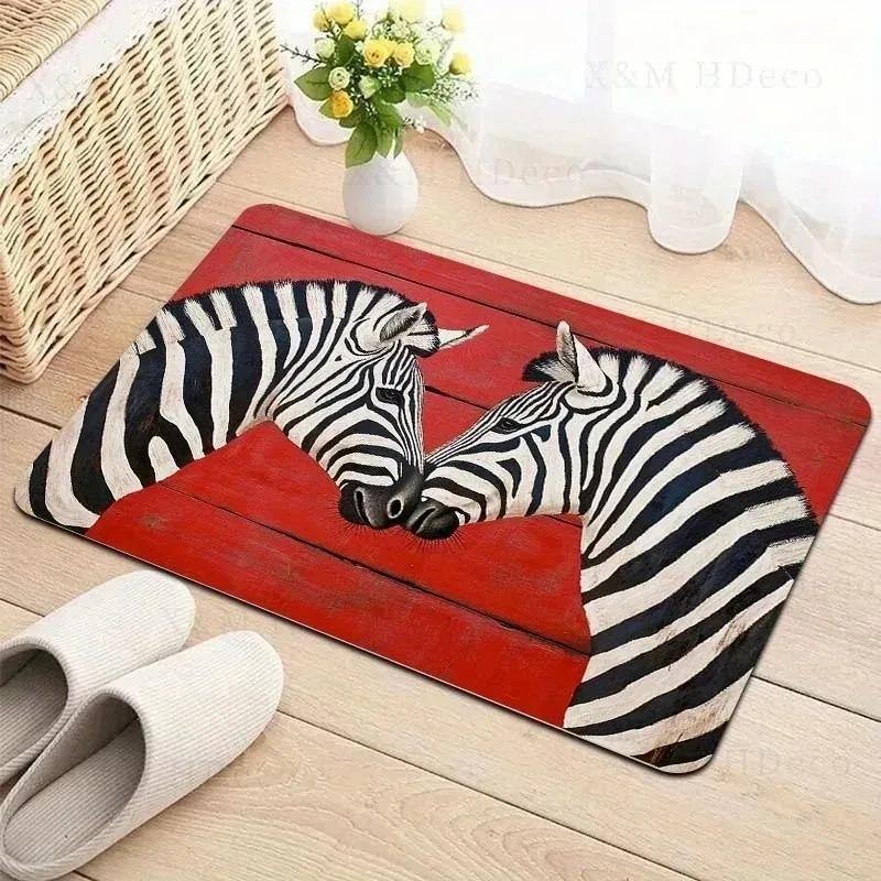 1PC Cute Cats Pattern Door Mats Kitchen Rugs Non-Slip Pop Design Living Room Rugs Bath Mat Carpet for Home Sink Laundry Decor
